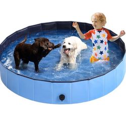 Foldable Kiddie Pool Hard Plastic , 63''x12''