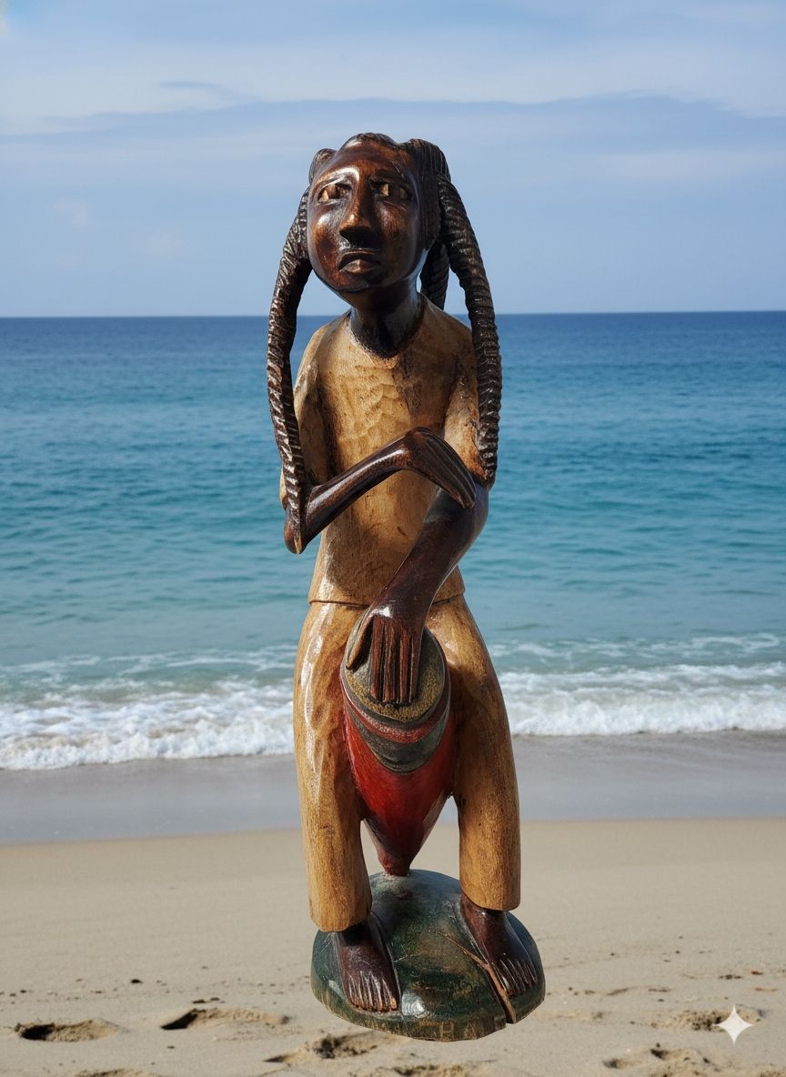Mongo Bongo hand made wood sculpture