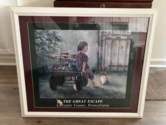 Amish print from Pennsylvania from 1990