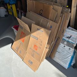Packing Boxes And Paper