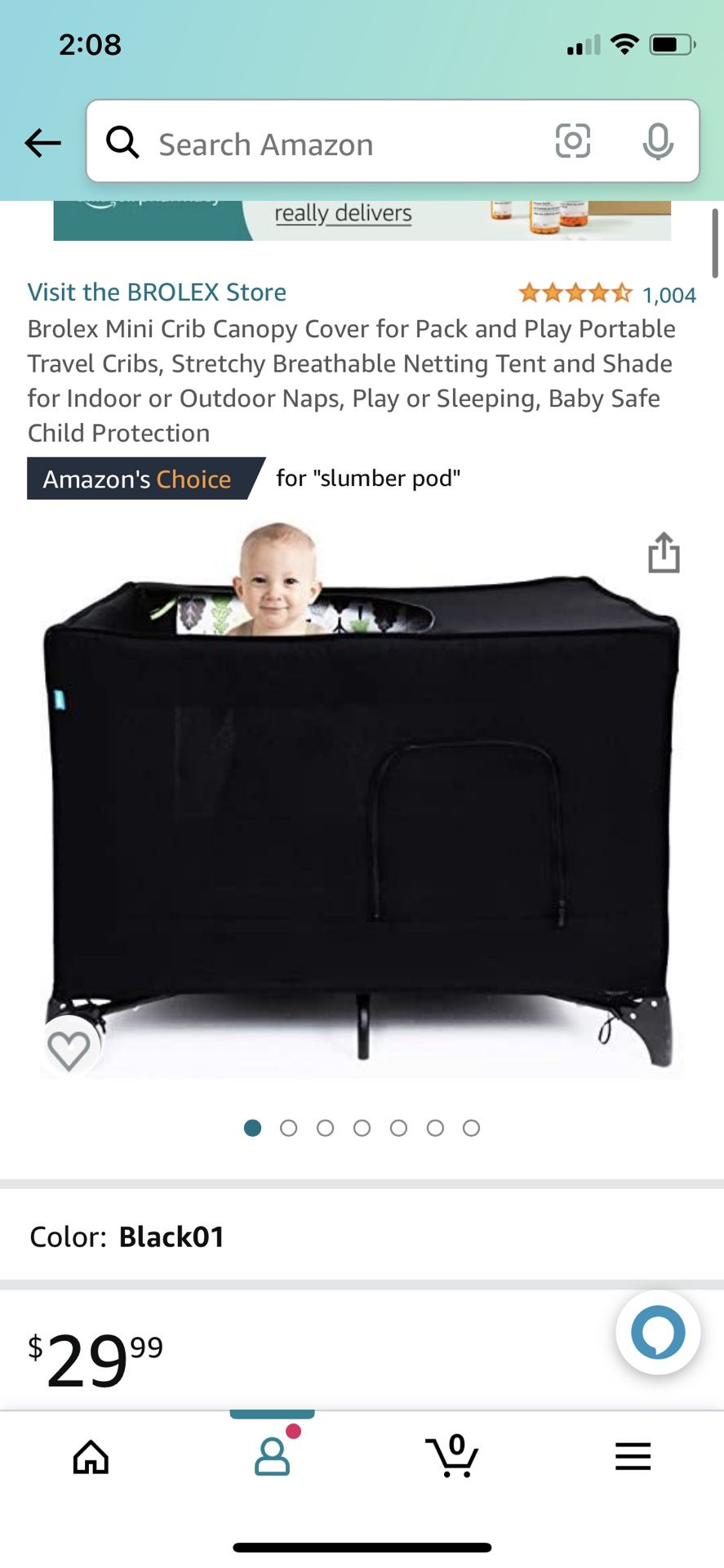 Pack N Play Crib Canopy- Never opened