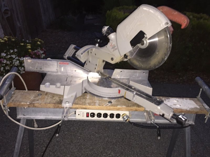 Milwaukee 64966 10Inch Magnum Slide Compound Miter saw with added