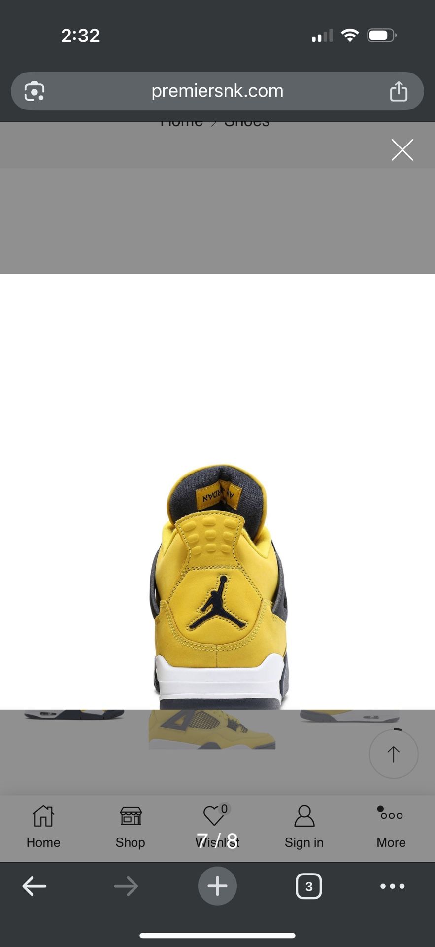 Air Jordan 4 Retro Lightning