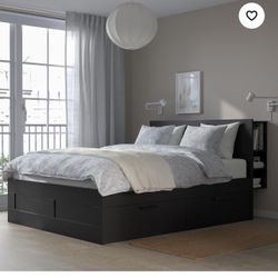 Ikea King Bed with Headboard 