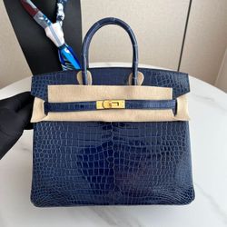 Exclusive Hermes Birkin 25cm Handmade✨ - Super Quality Crocodile Skin Handbag