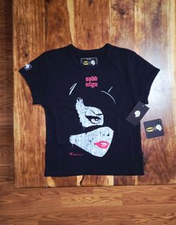 Darc Sport/Catwoman Collab Women's Black Baby Tee