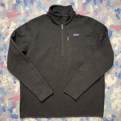 Patagonia Better Sweater 1/4 Zip Black Fleece Men’s Size XXL