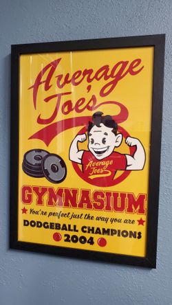 Average Joe’s Gymnasium Framed Poster 13x19 – Garage Gym Wall Decor