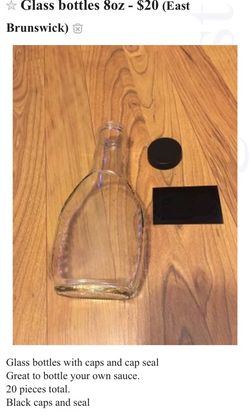 Glass bottles 8oz