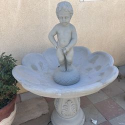 New Water Fountain Made Out Of Cement Perfect Gift 