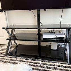 Black tv stand