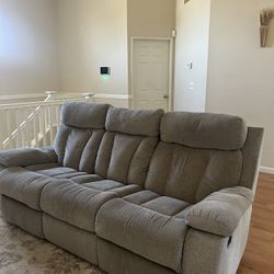 Ashley mitchiner Manual Reclining Sofa With Drop Down Table