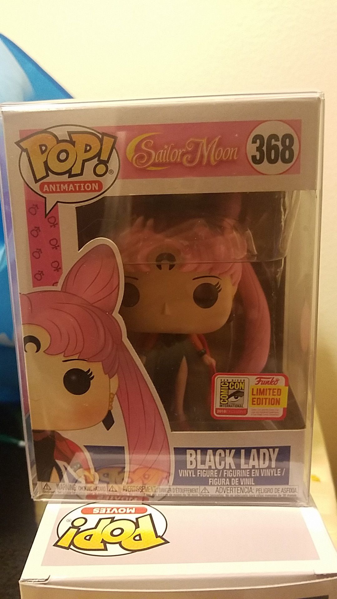 SDCC Sailor Moon Black Lady in soft protector