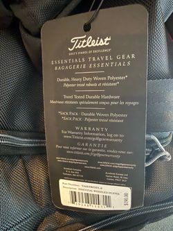 New with tags Titleist Essential Rolling Duffle golf travel luggage. Retails $190.