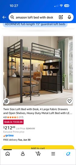Amazon loft bed