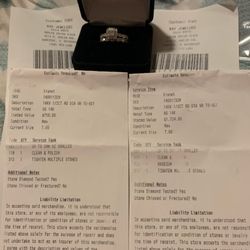 14k White Gold Diamond Ring Set