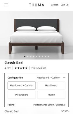 THUMA Queen Size Classic Bed (Frame+Headboard+Cushion)