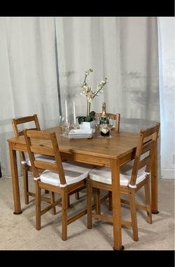 Compact Dining Table Set with 4 Chairs PERFECT FOR SMALL PLACES!