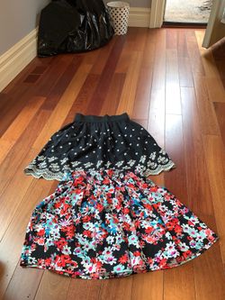 Juniors flowy skirts