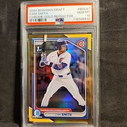 2024 Bowman Draft Cam Smith True Gold Psa 10