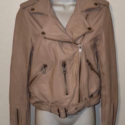 100% GENUINE LEATHER AMARYLLIS Leather jacket blush