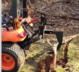 New 3 Point Ripper Hitch Mounted Trench Digger w/16" Trenching Shank Plow; Heavy Duty Subsoiler, Ripper Shank Compatible w/ATV/UTV Tractor, Middle Bus