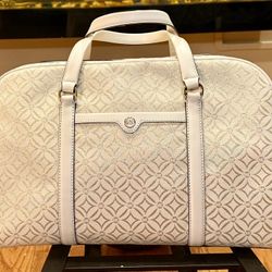 Michael Kors Travel XL Duffle Weekender Bag – Light Cream Multi