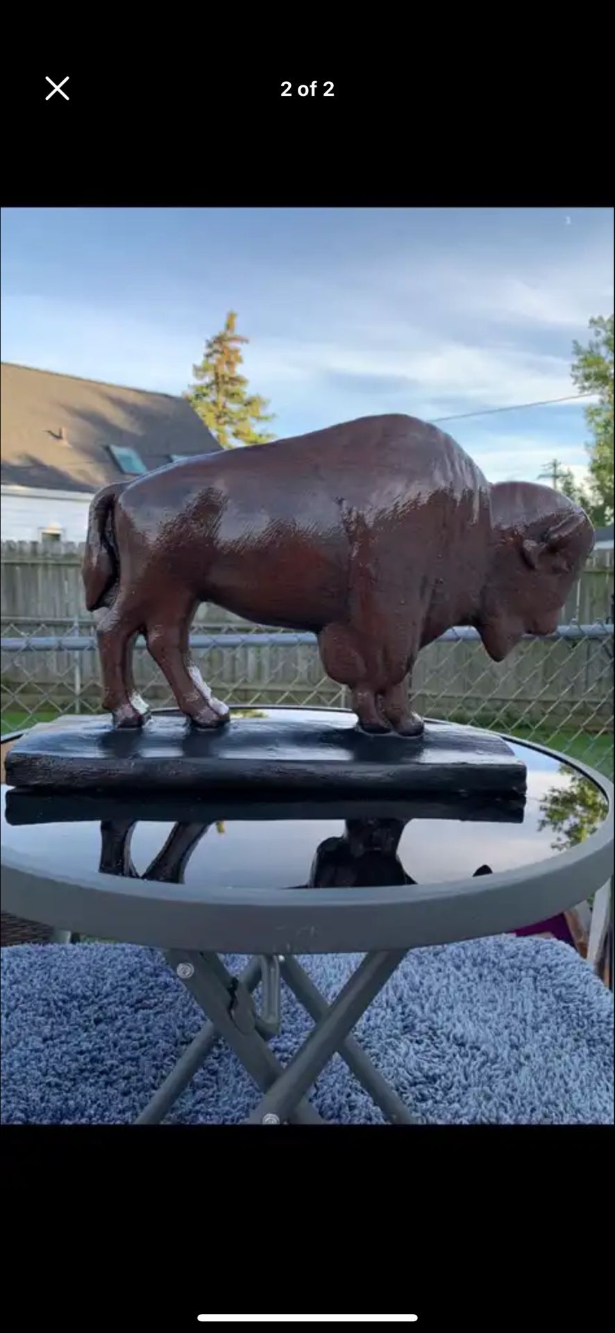 The Classic Brown Buffalo Statue