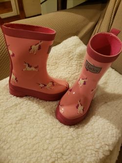 Hatley Unicorn toddler rain boots Size 8