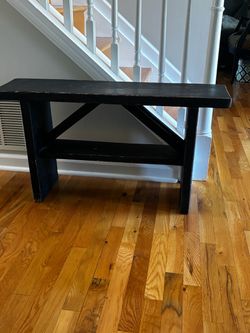 Black Bench w pillows
