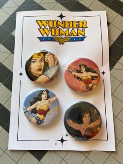 Wonder Woman pin-back button set
