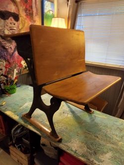 ANTIQUE SCHOOL DESK