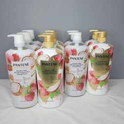 Jumbo Sets Pantene Essential Botanicals Strawberry & Coconut Milk Shampoo & Conditioner 