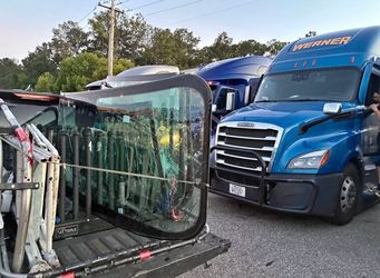 Semi trucks windshields