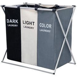 Foldable Laundry Basket Clothes Hamper Bin  Organizer 