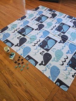 $10.00 - Children Bathroom Shower Curtain + Matching Accessories!  Whimsical & Colorful