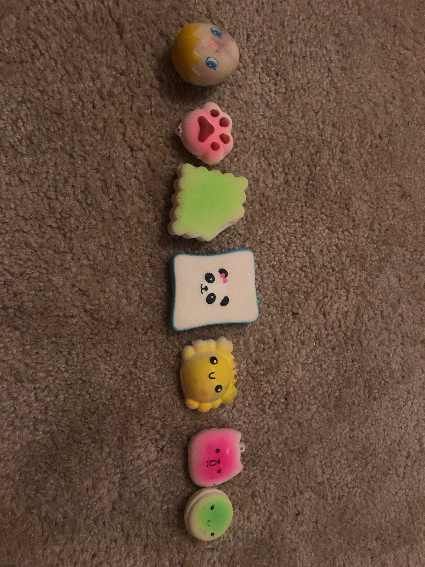 7 Mini cute squishy‘s