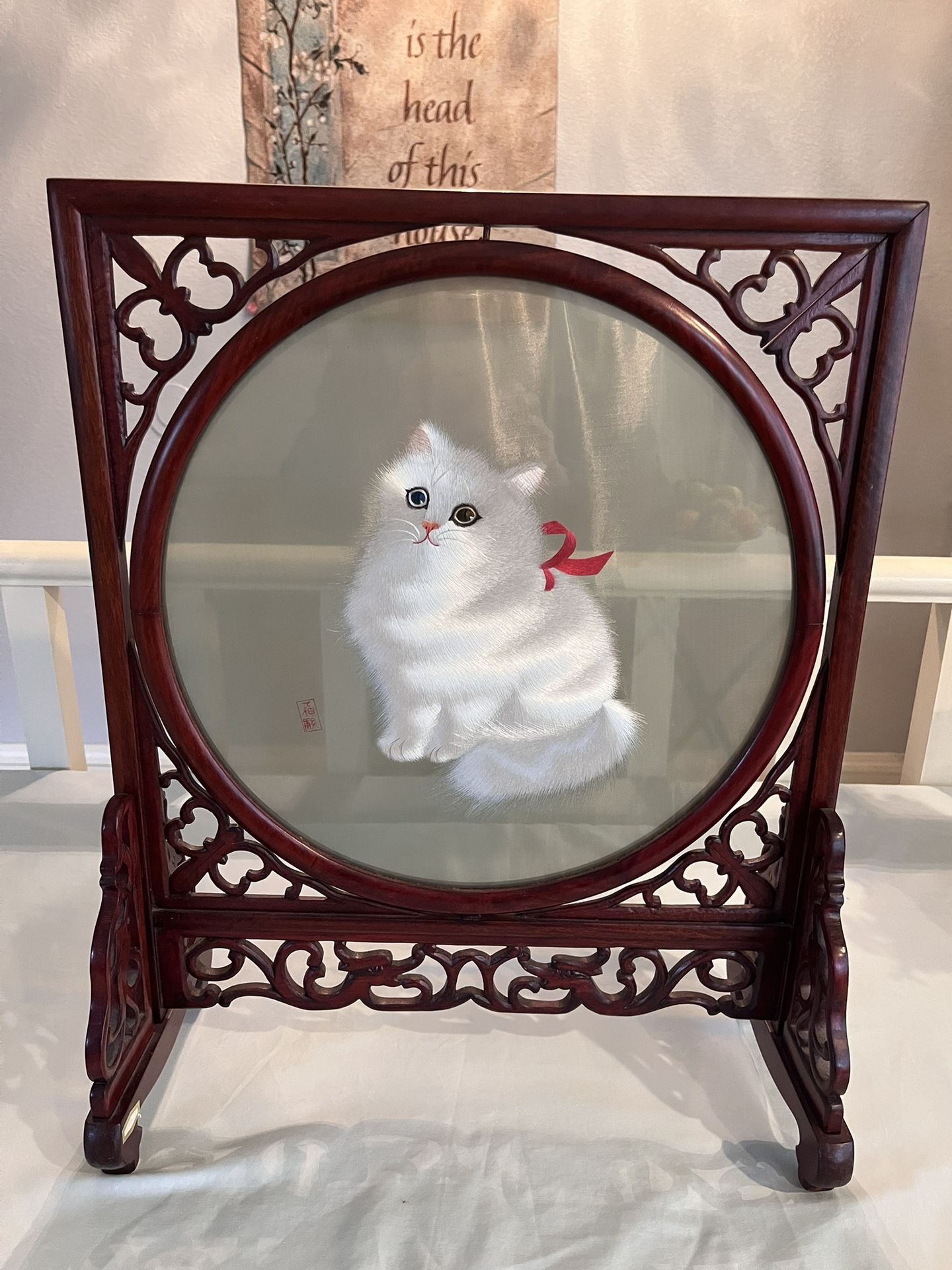 Craft Rose Wood Two Side Silky Cat 360 degree Angle 