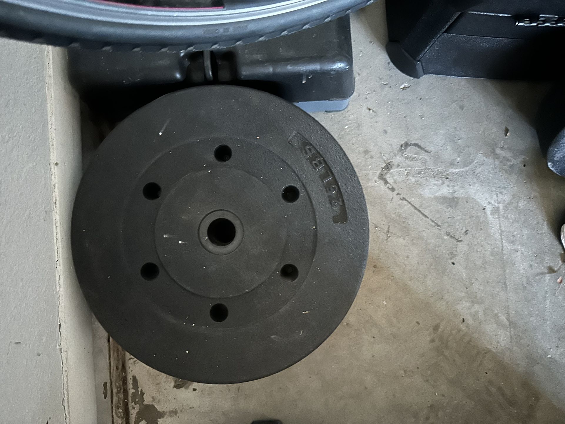 Vinyl Standard 1-Inch Plate Weight Plate for Strength Training and Weightlifting, Pairs or Sets