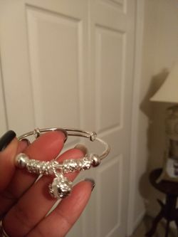 925 Plated Sterling Silver Bangle