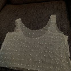 Bedazzle Beaded Shear Shirt 