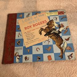 Vintage 1949 Roy Rogers Lore Of The West RCA Little Nipper Series Records 78 RPM