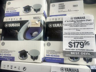 BRAND NEW- AUTHORIZED DEALER!!! Yamaha NS-IC400 In-Ceiling Speakers