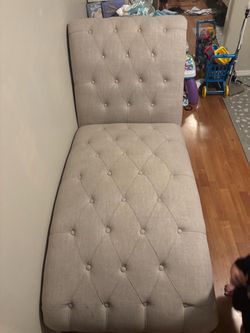 Gray lounge chair