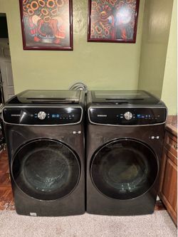 Set lavadora y secadora Samsung Black Stainless Steel