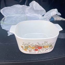 Vintage Corning Ware Casserole & Quart Dishes