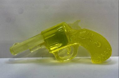 Vintage Vaseline/Uranium Glass Revolver — Westmoreland/Summit