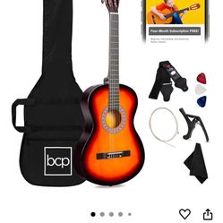 Beginner All Wood Acoustic Guitar