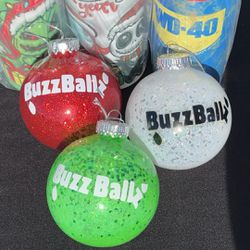 Buzz ballz Glitter Ornaments 