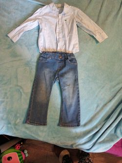 Jeans 👖 With Shirt 2T 